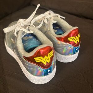 Wonder Woman Iridescent Reebok Sneakers size 1 kid
